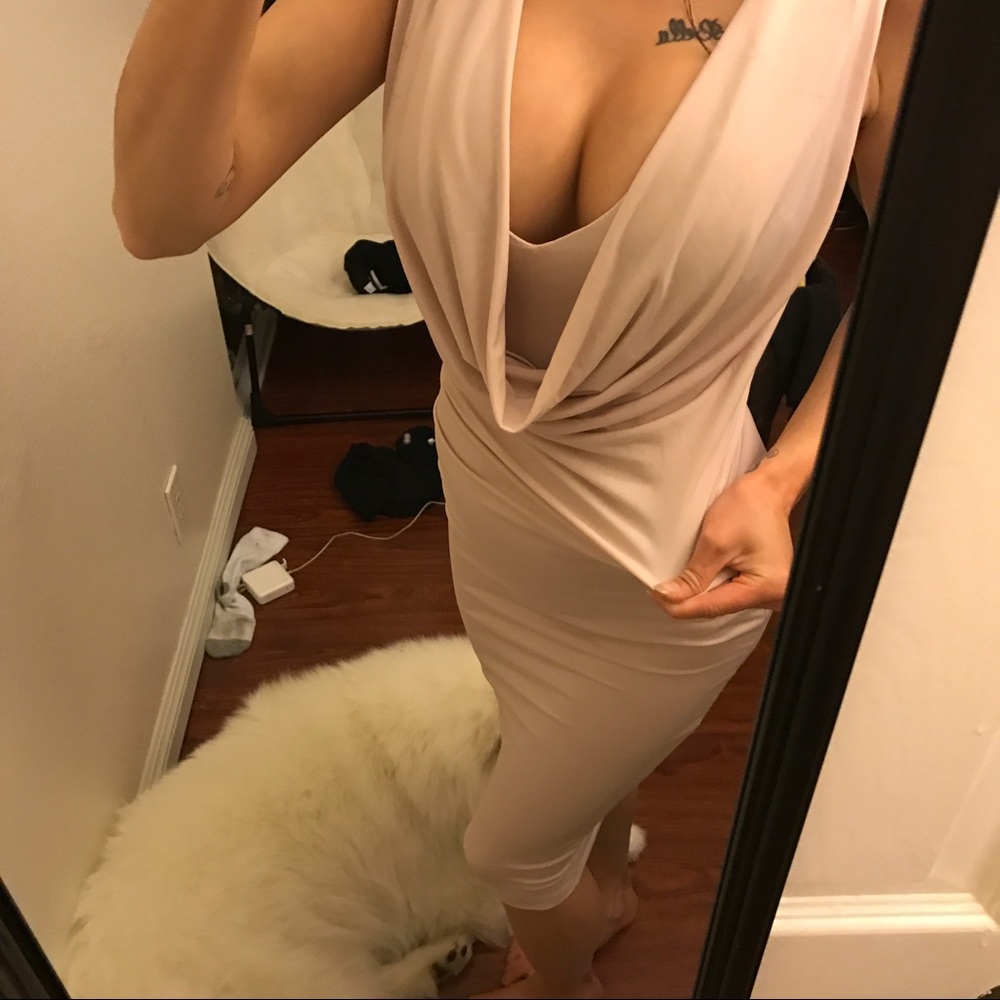 Nude dinner dress