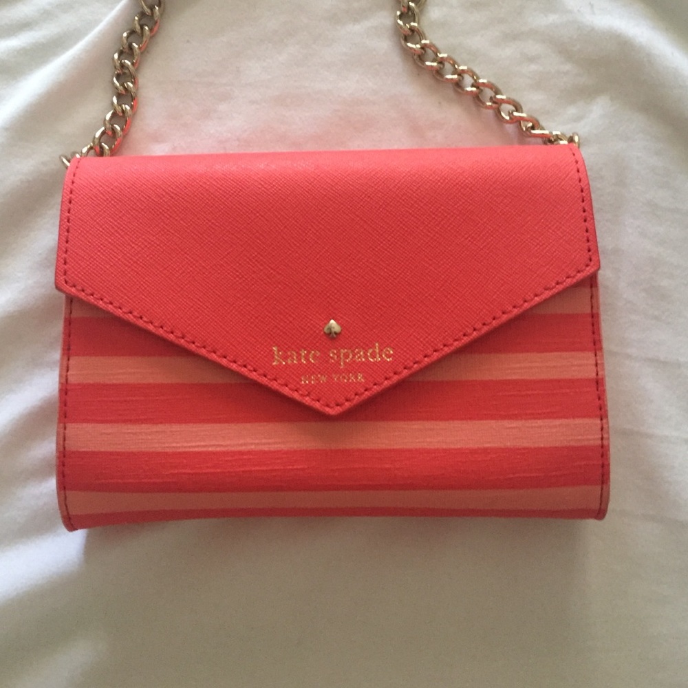 Coral Authentic Kate Spade envelope purse