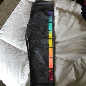 Victoria's Secret Sport Grey Rainbow Crop S