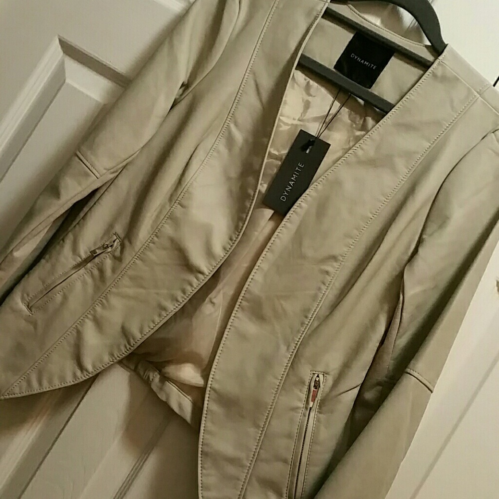 Dynamite Faux Leather Jacket