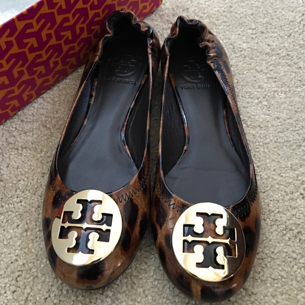 Tory Burch leopard flats - Picture 1 of 1