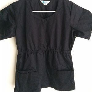 Black scrub top