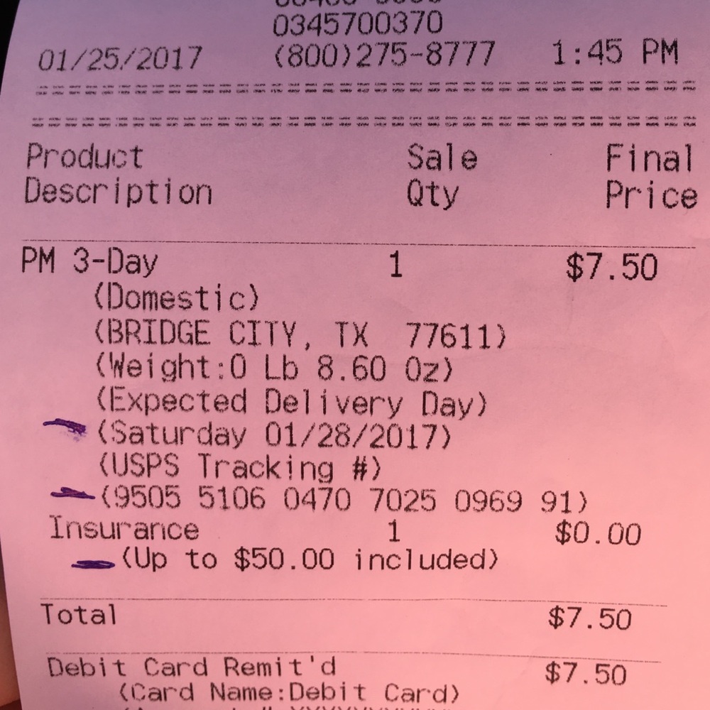 Trade proof for Jackie