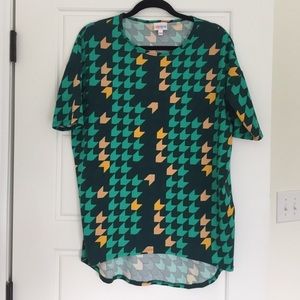 LuLaRoe Irma - Green Checkers