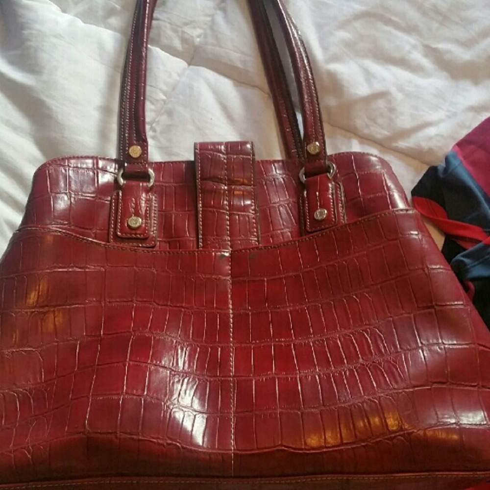 Reddish/Maroon women's  large shoulder handbag