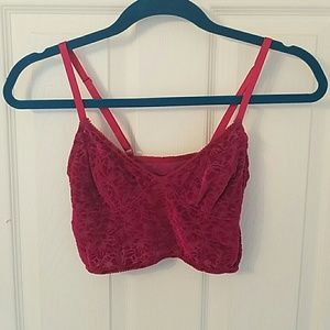 Free People Velvet Crop Top