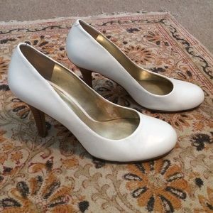 White Nine West heels