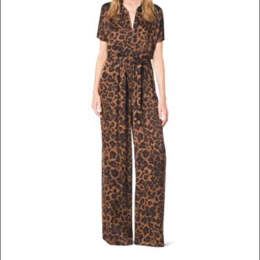 Michael Kors leopard jumpsuit size XS