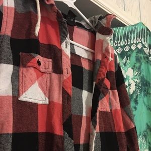 Flannel hoodie