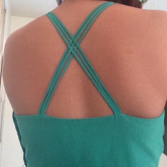 BELLE BADGLEY MISCHKA AQUA GREEN HOCO/PROM DRESS - Picture 2 of 4