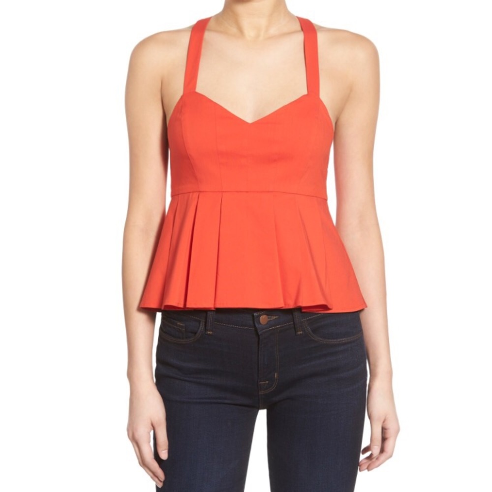 1. State Peplum Tank