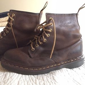 ⭐️2xHP⭐️ Dr. Martens 8 Eyelet Brown Leather Boots