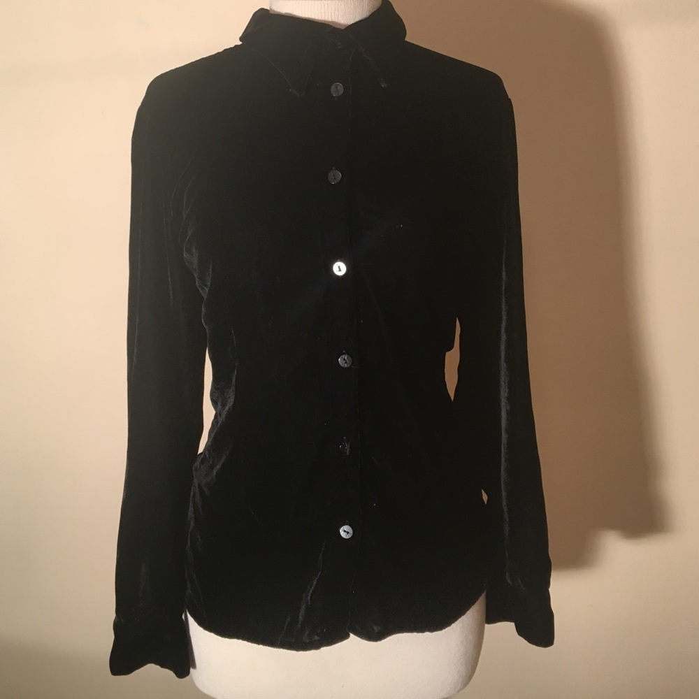 Hearts of Palm Goth Velvet Blouse 14