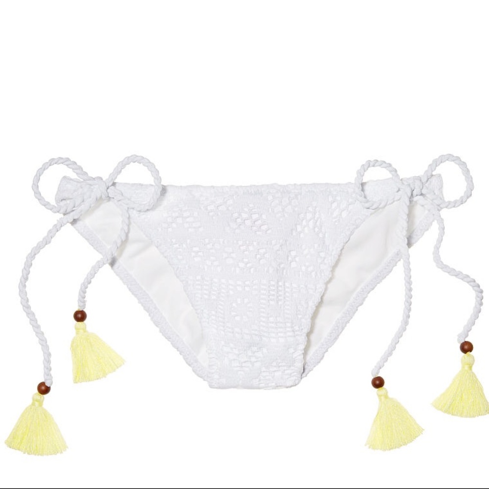 White teeny Bikini bottom