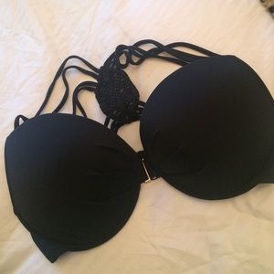 Black push up bikini top worn once