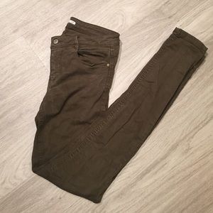 Zara Olive Green Jeans