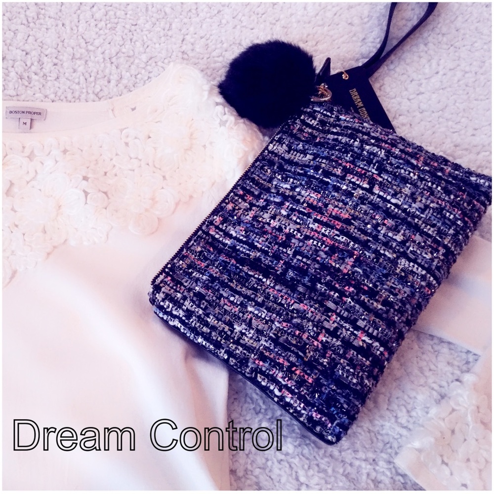 Textured Zippered Clutch