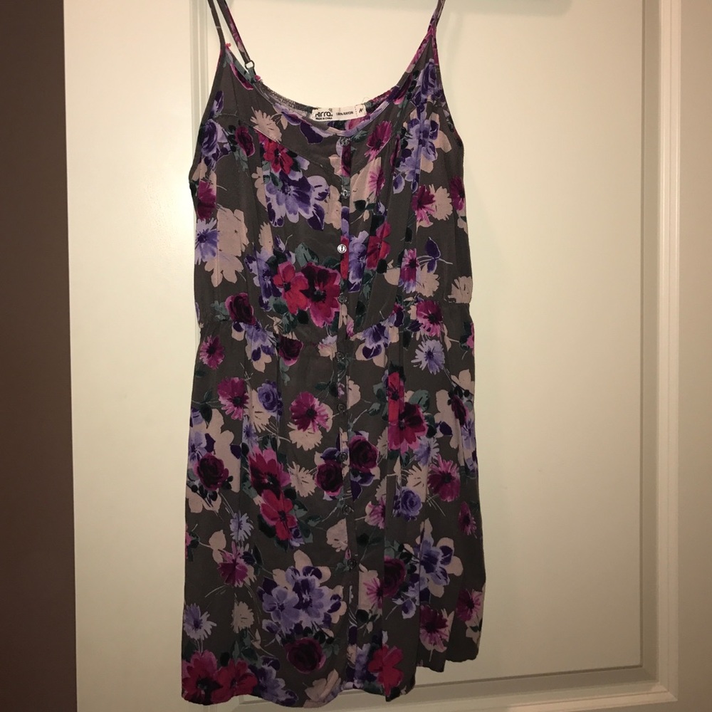 Floral button up dress