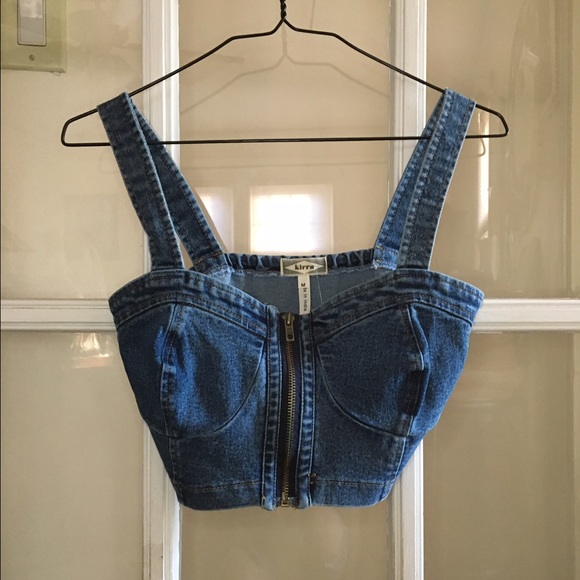 Denim Crop Top - Picture 1 of 2