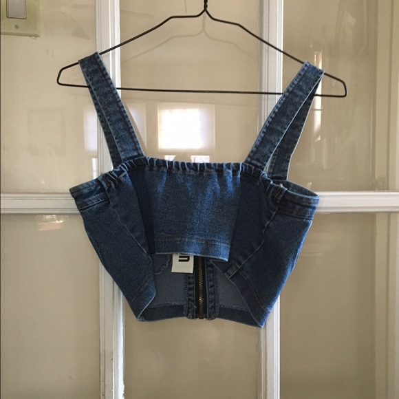 Denim Crop Top - Picture 2 of 2