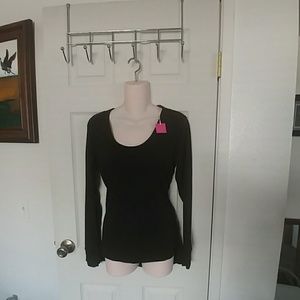 Black long sleeve tee NWT