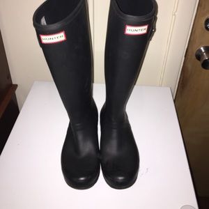 Hunter boots original tall matte size 7 F/ 6 M