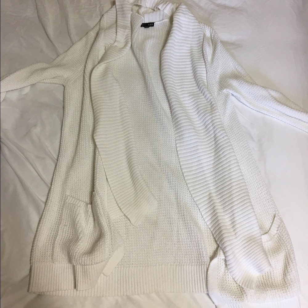 Express white sweater