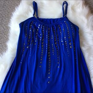 Dresses - Purple Thin Strap Mini Dress - Size: Large Dresses - Purple Thin Strap Mini Dress - Size: Large