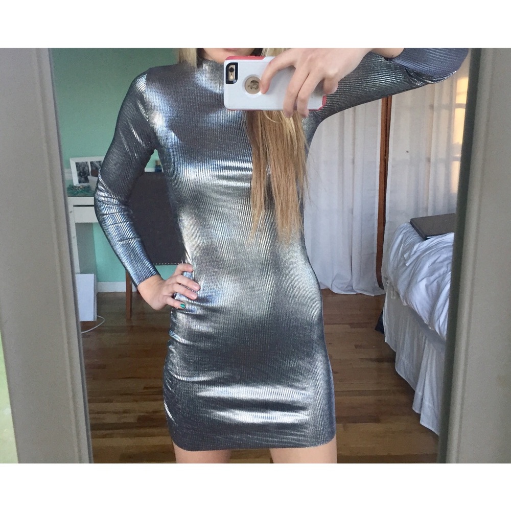 Metallic Shiny Dress