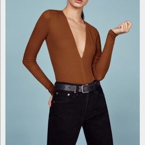 Reformation low V bodysuit