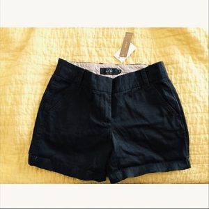 Brand new J Crew navy blue chino shorts