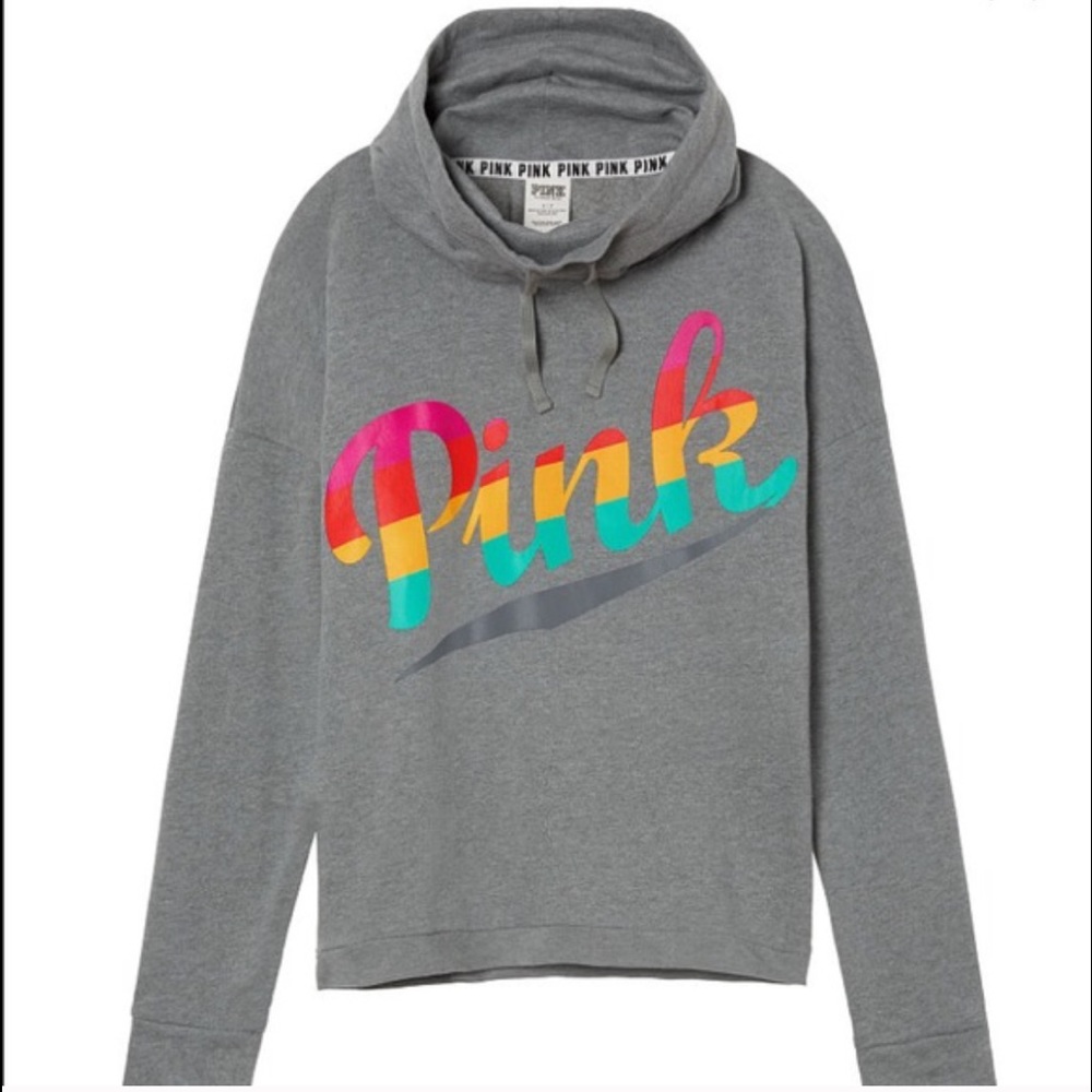 NWOT VS / PINK COWL NECK PULLOVER - RARE!