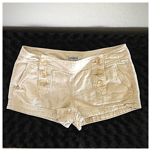 Express Pants - Express 100% Linen Sexy Short Shorts