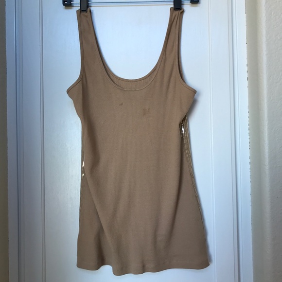 Express gold sequin tank - Picture 2 of 4