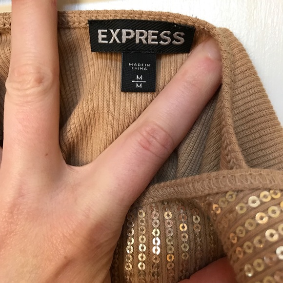 Express gold sequin tank - Picture 4 of 4