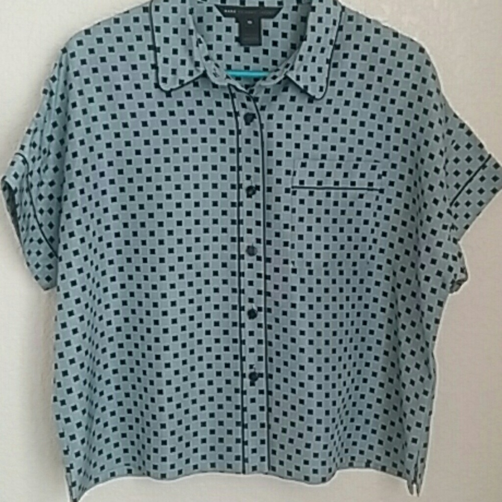 Marc Jacobs Arona Blue Button Down