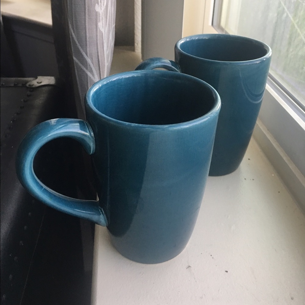 Set of two Teal Mugs