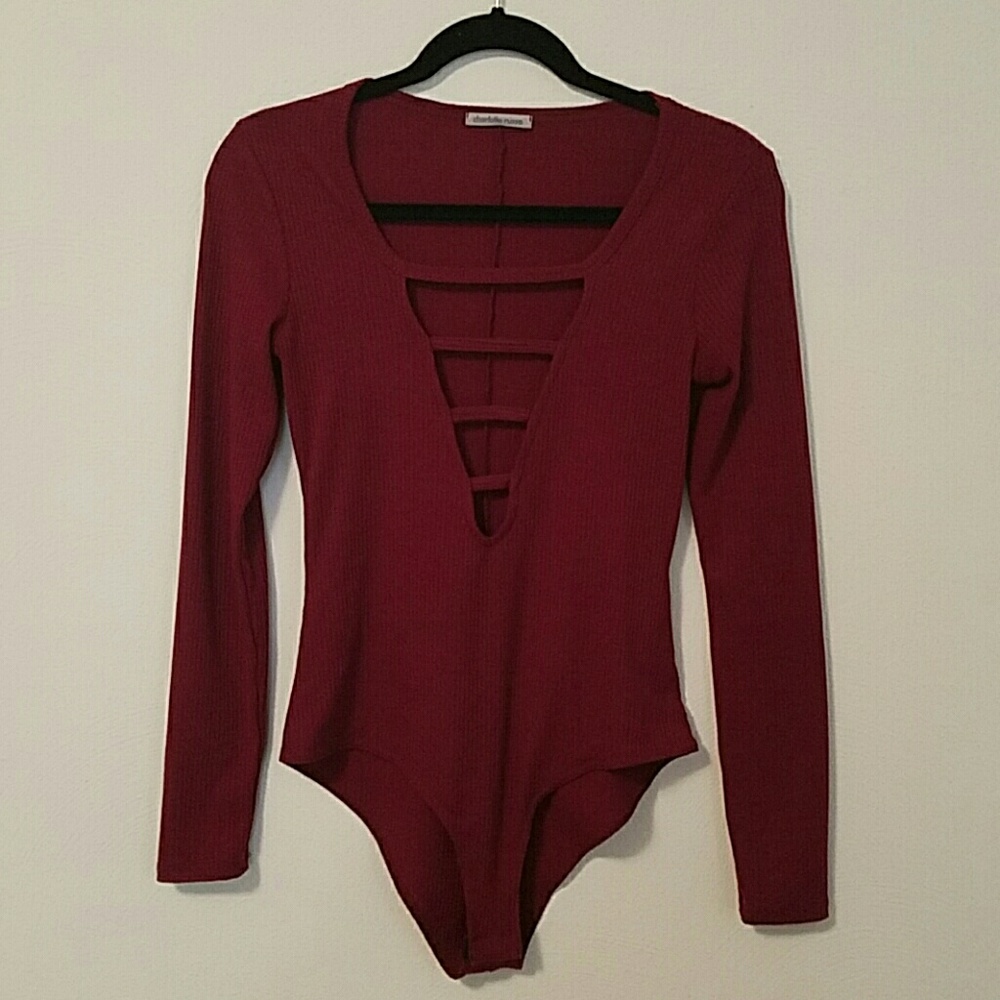 Red bodysuit