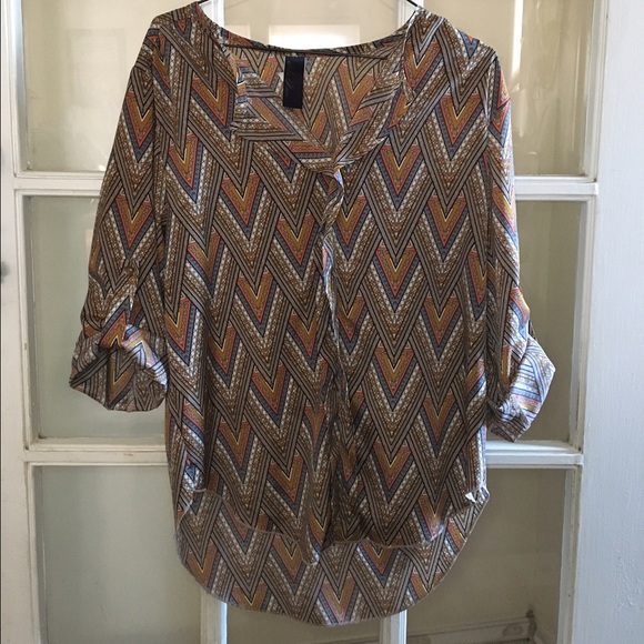 Aztec Design Blouse - Picture 1 of 3