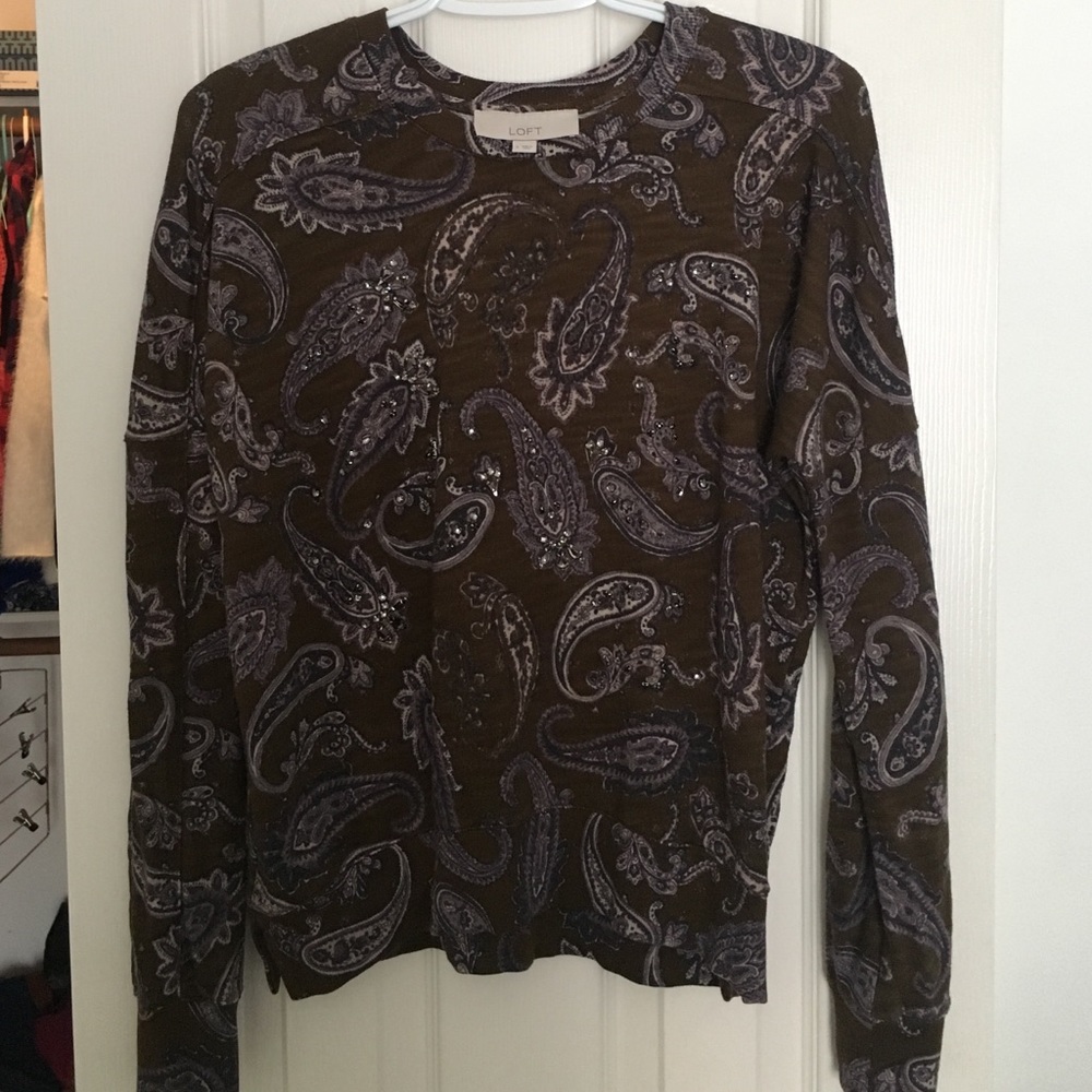 Ann Taylor LOFT Patterned Jumper