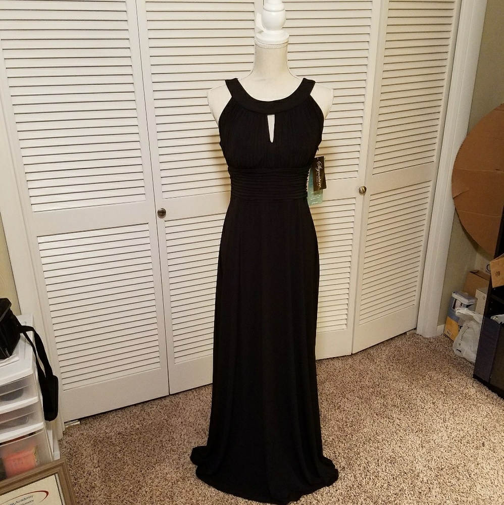Long, black dress