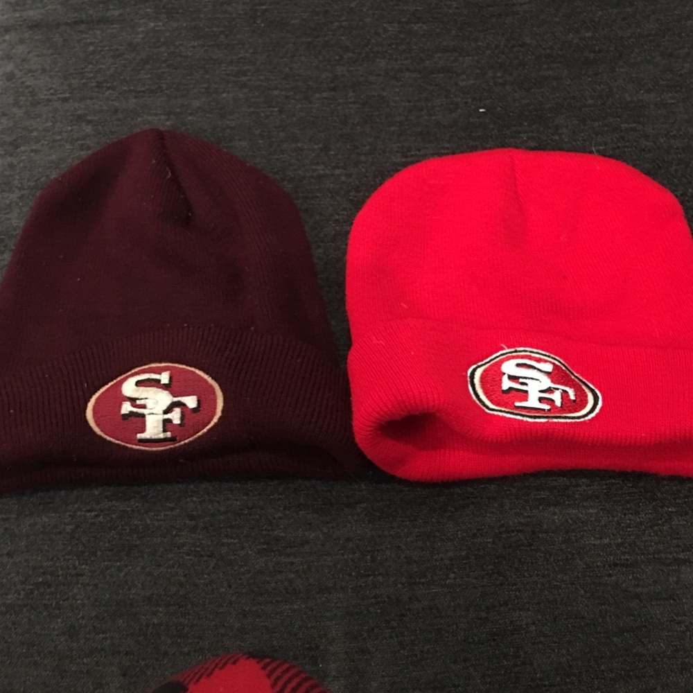 2 49er beanies{SOLD 💖}