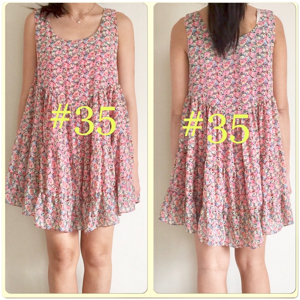 BM Show Room Pink Floral Baby Doll Dress BNWT
