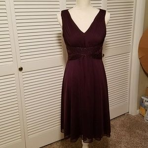 Purple cocktail dress