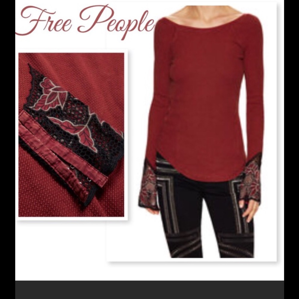 Free People red Bali babe cuff