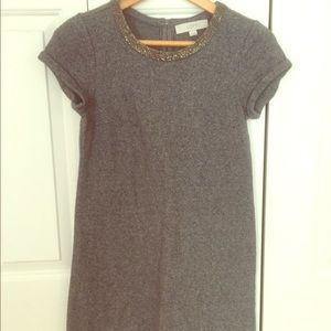 Loft beaded neckline dress