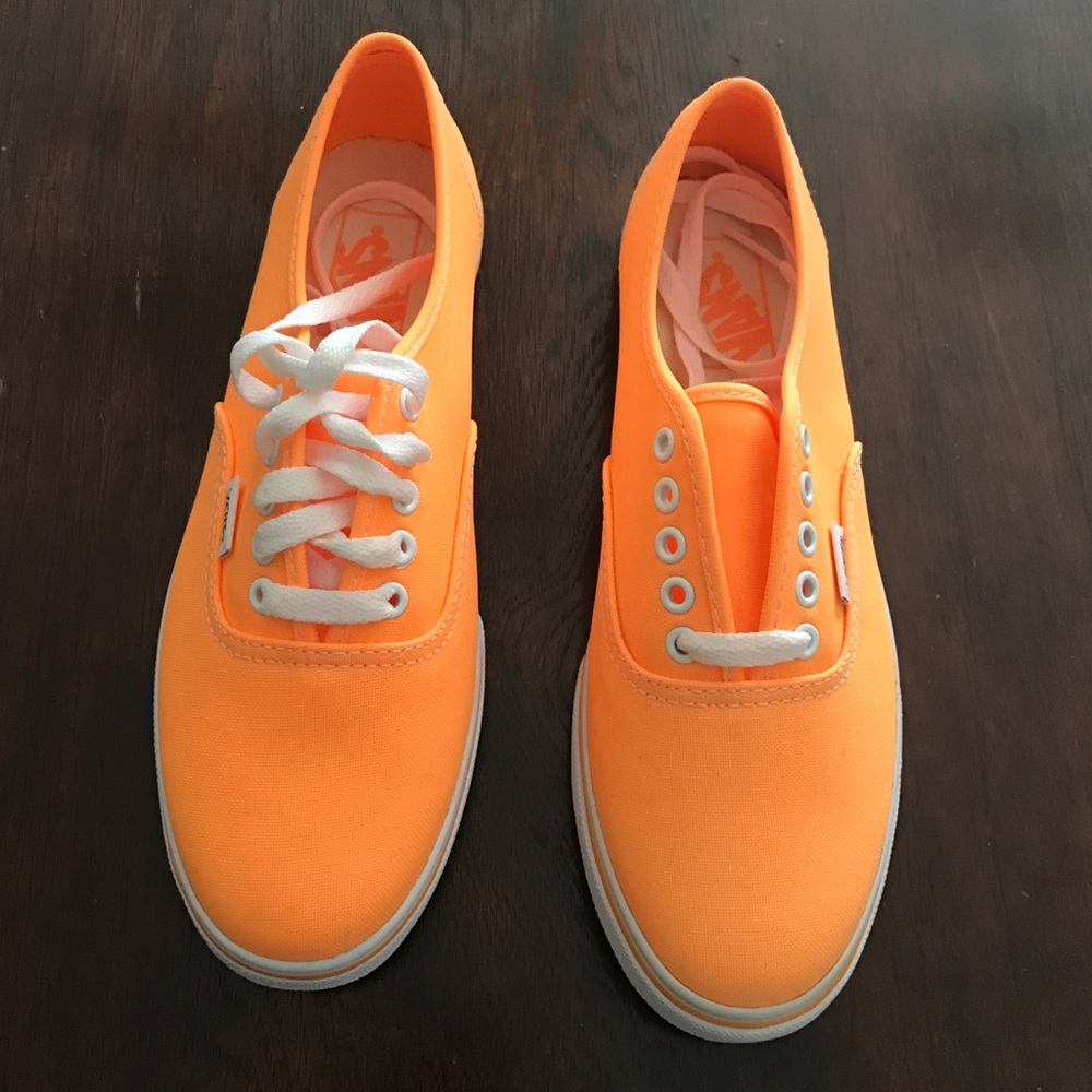 VANS neon orange (highlighter) shoes