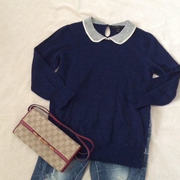 J. Crew Sweaters - J. Crew wool sweater with a pater pan collar