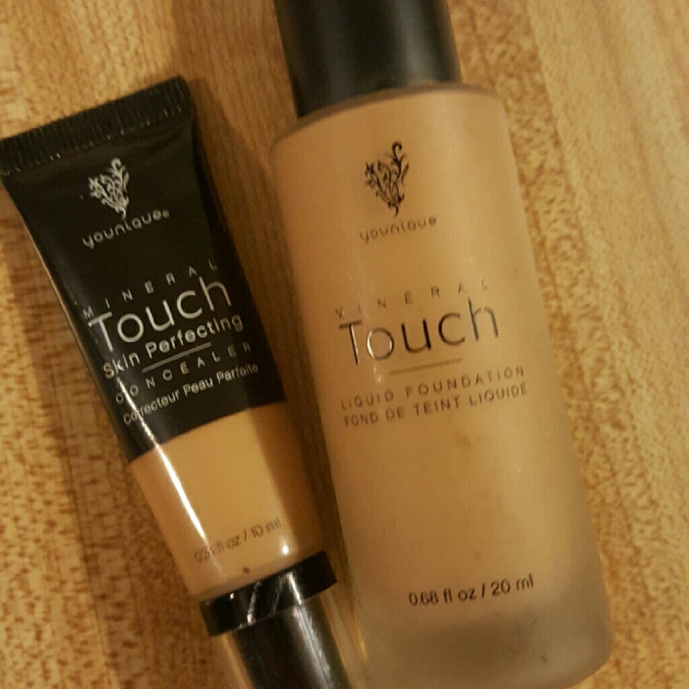 Younique concealer and liquid foundation