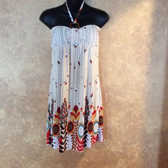 Tropical Halter Sun Dress - Picture 2 of 4